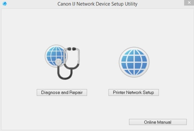 canon ij network tool windows7